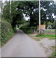 Dead-end side road in Llanarth, Monmouthshire
