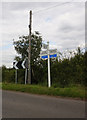 Sign post on Old Dalby Lane