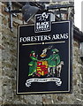 Sign for the Foresters Arms, Carlton