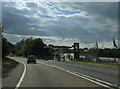 Service station on the A361, looking west