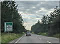 Approaching the junction for West Buckland and East Buckland on the A361, heading west