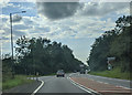 The Landkey junction on the A361, heading west