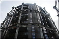 Looking up at the Gasholder block of flats