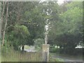 Stag  statue  at  Stag  Lodge  exiting  onto  Hayes  Road