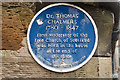 Blue plaque for the birthplace of Dr. Thomas Chalmers