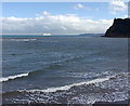 SX9472 : Two P&O cruise ships at anchor in Babbacombe Bay, seen from Teignmouth seafront by Robin Stott