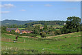 Pasture south-west of Churchill in Worcestershire