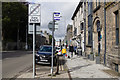 Bus stop outside Kinnettles, North Street