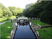 SE1739 : Field Locks, Leeds & Liverpool Canal by Nigel Thompson