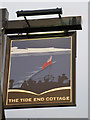 Inn sign, The Tide End Cottage, Teddington