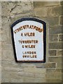 SP6948 : Mile plate, Towcester by Mike Faherty