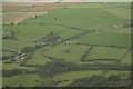 Ridge and furrow near Station Farm SE of Long Clawson: aerial 2020