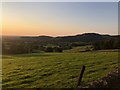 View Northwest from lane above Lees Farm