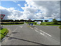 Minor road junction with the A952