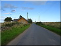 Minor road approaching Lochside Cottage