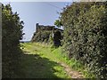 Public footpath starting from a farm track