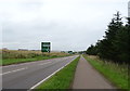 Cycle path beside the A90