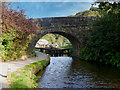 SD9524 : Rochdale Canal, Lobb Mill Bridge by David Dixon