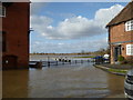 SO8832 : Flooding by Abbey Mill, Tewkesbury by Chris Allen