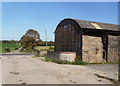 Bales in a barn, Colleymore Farm