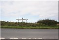 Road sign on Hang Bank, B6275