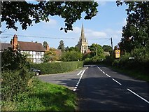 SO8047 : Road through Madresfield by Philip Halling