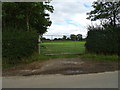 Field entrance off Wild Hill Lane