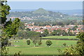 View over Street toward Glastonbury Tor