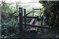 Ramshackle footbridge on the path to Milcombe