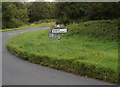 Road sign on Copgrove Lane