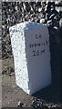 Old Milestone (north face) by Norwich Road, Dickleburgh