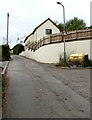 Yellow salt/grit box, Church Lane, Llanddewi Rhydderch, Monmouthshire