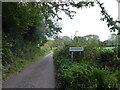 Boundary sign, Chisbury: late September 2020