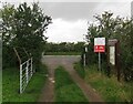 Exit to Shepshed Road Allotments