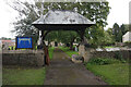 Lychgate at St Rdegund Church, Scruton