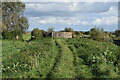 Approaching a pill box on the bank of the River Brue