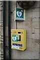 SK9013 : Defibrillator at the fish and chip shop by Bob Harvey