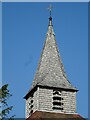 SO3667 : Spire of Lingen church by Philip Halling