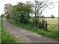 Path sign near Tweedie Mill, Sandford