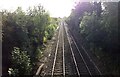 Looking along the Banbury to Bicester railway