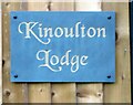 Kinoulton Lodge sign