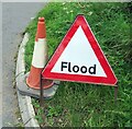 Flood sign at end of Myrtle Lane