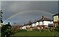 Suburban rainbow at Banner Cross, Sheffield