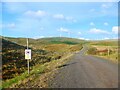 NS6786 : Earlsburn Wind Farm access road by Richard Webb