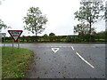 Minor road junction with the A148