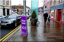 H4572 : Footpath along Market Street, Omagh by Kenneth  Allen