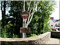 Brown directions sign, Brecon