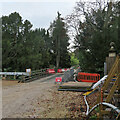 TL4458 : Clare College: builders' access road by John Sutton
