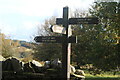 ST2394 : Signpost at junction of byways, Cefn Rhyswg by M J Roscoe