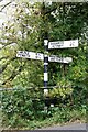 Cumberland County Council signpost at Coombe Eden